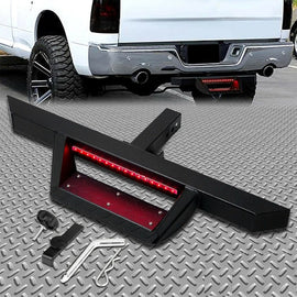 Forged LA VehiclePartsAndAccessories KUAFU Hitch Step Bar Bumper Guard W/ LED Brake Light For 2