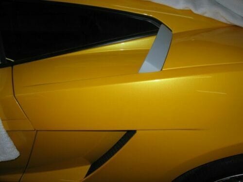Forged LA VehiclePartsAndAccessories Lamborghini Gallardo Top Air Intake Scoops 2003-2013 HM Style USA Black Primer
