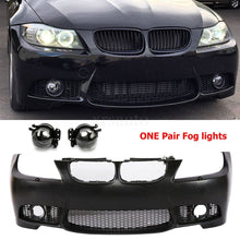 Load image into Gallery viewer, Forged LA VehiclePartsAndAccessories M3 Style Front Bumper Fit for 09-11 BMW E90 E91 4dr 3-Series + Glass Fog lights