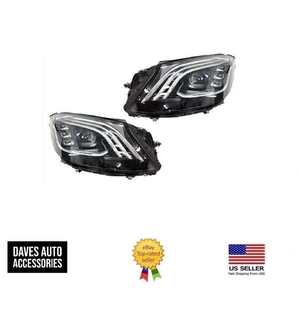 Mercedes-Benz VehiclePartsAndAccessories Maybach 560 bumper Front Conversion kit grille + Headligh + Grille S550 New