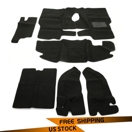 Forged LA VehiclePartsAndAccessories New For TJ Jeep Wrangler 1997-2006 Full Set Carpet Kit Floor Mat Black 6 Piece