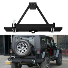 Load image into Gallery viewer, Forged LA VehiclePartsAndAccessories New Rear Bumper W/ Tire Carrier D-ring For 87-96 YJ &amp; 97-06 TJ Jeep Wrangler