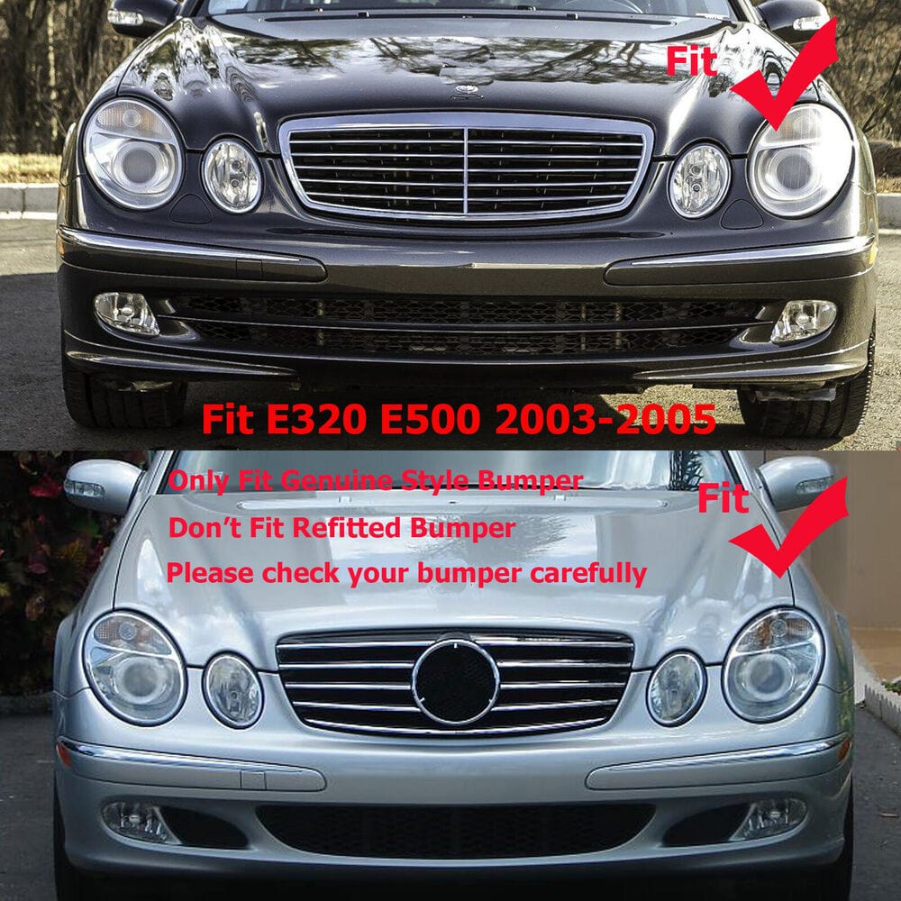 Forged LA VehiclePartsAndAccessories Pair left & right fog lights 2003 2004 2005 2006 Mercedes Benz E W211 E320 E500