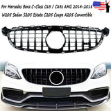 Panamericana GT R Grille for Benz W205 C205 C63 C63S AMG 2015-2018 W/o Camera