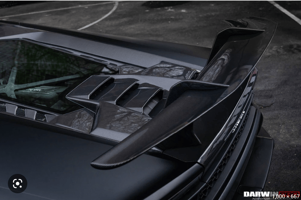 Forged LA VehiclePartsAndAccessories Performance Style Rear Engine Cover Hood Trunk For Lamborghini Huracan LP580 610
