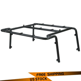 Forged LA VehiclePartsAndAccessories Powder Coated Roof Rack for 07-10 Jeep Wrangler JK Rubicon 2DR Textured Black