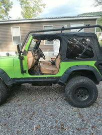 Forged LA VehiclePartsAndAccessories Powder Coated Roof Rack for 97-06 Jeep Wrangler TJ Rubicon Textured Black 76713