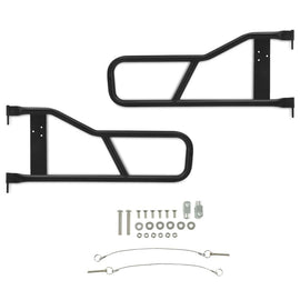 Forged LA VehiclePartsAndAccessories Powder Coated Tubular Door Set Left & Right For JEEP 1987-2006 Wrangler TJ YJ