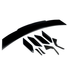 Forged LA VehiclePartsAndAccessories Rear Trunk GT Lip Spoiler in Glossy Black for Mercedes Benz S Class W222 14-20