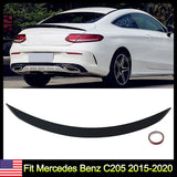 Rear Trunk Spoiler Wing AMG Style For Mercedes Benz C Class C205 Coupe 2015-2020