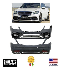 BMW VehiclePartsAndAccessories S63 AMG Bumper Body kit Tips S550 S-Class facelift S550 S560 New W222 18+ style