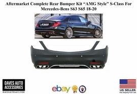 Mercedes-Benz VehiclePartsAndAccessories S63 AMG Rear Bumper Full Tips Diffuser Body Kit S550 2014-2017 2015 2016