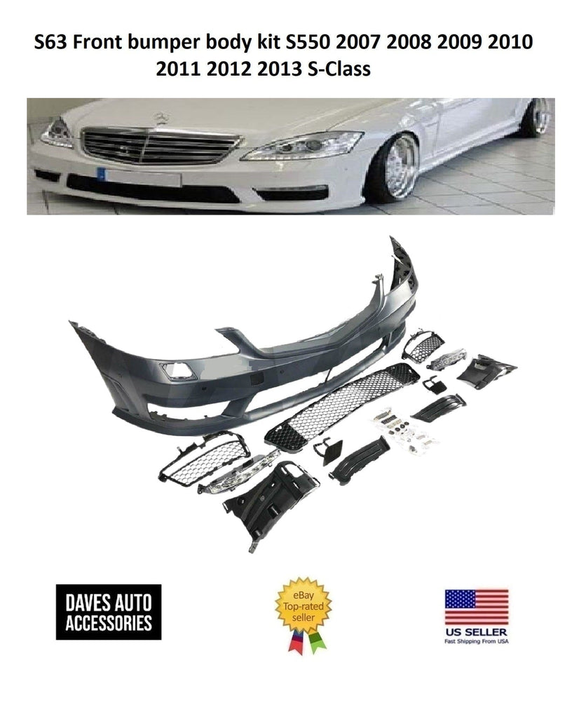 BMW VehiclePartsAndAccessories S63 Front bumper body kit S550 2007 2008 2009 2010 2011 2012 2013 S-Class
