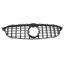 Load image into Gallery viewer, Forged LA VehiclePartsAndAccessories SHINY BLACK GT GRILLE W/CAMERA FOR Mercedes Benz C Class W205 C43 AMG 2019-2022