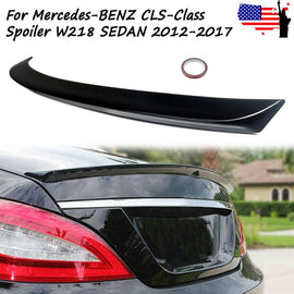 Forged LA VehiclePartsAndAccessories Shiny Black Rear Trunk Spoiler Wing For Mercedes Benz W218 CLS Class 2012-2017