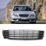 Silver HOOD GRILLE GRILL fit for 03-06 MERCEDES W220 S430 S500 S600 S350 S55