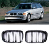 Sport Front Kidney Grille Grills Fit For BMW E46 318I 320I 325I 330I 99-01 4door