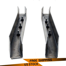 Forged LA VehiclePartsAndAccessories Steel Center Skid Plates Frame Rust Repair RH LH For 1997-2002 Jeep Wrangler TJ