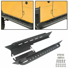 Forged LA VehiclePartsAndAccessories Textured Nerf Bar Running Board Guard for 97-06 Jeep Wrangler TJ Side Steps