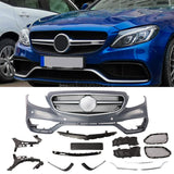 Unpainted C63 AMG Style Front Bumper kit W/ PDC for Mercede Benz W205 C300 C400