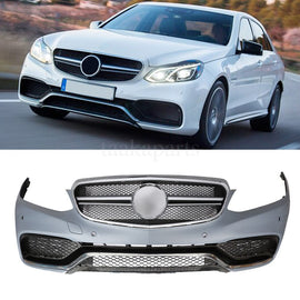 Forged LA VehiclePartsAndAccessories Unpainted E63 AMG Style Front Bumper Cover For Mercedes Benz E-Class W212 E350