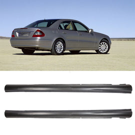 Forged LA VehiclePartsAndAccessories Unpainted Two Side L+R Skirt Lip Splitter For BENZ 07-09 W211 E-Class E550 E350