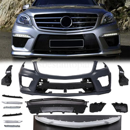 Forged LA VehiclePartsAndAccessories WL63 AMG Style Front Bumper Kit W/DRLs For Mercedes Benz W166 ML350 2012-2014