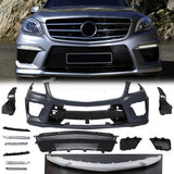 WL63 AMG Style Front Bumper Kit W/DRLs For Mercedes Benz W166 ML350 2012-2014