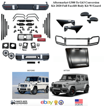 Load image into Gallery viewer, Aftermarket Products W463 G500 G550 to W464 G63 Full Conversion 2020 Body Kit Bumper Fenders Hood Brush Guard Facelift